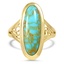 Retro Turquoise Cocktail Ring
