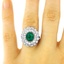 The Angelique Ring, smalltop view on a hand