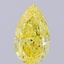 1.44 Ct. Fancy Intense Yellow Pear Lab Grown Diamond