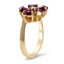 The Yessenia Ring, smalltop view on a hand