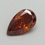 0.55 Ct. Fancy Orange Pear Lab Grown Diamond