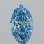 2.29 Ct. Fancy Vivid Blue Marquise Lab Grown Diamond