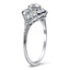 The Harriette Ring, smalltop view on a hand
