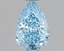 0.93 Ct. Fancy Vivid Blue Pear Lab Grown Diamond