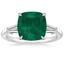 Platinum Symphony Tapered Baguette Three Stone Diamond Ring (1/2 ct. tw.), smalltop view