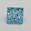 1.69 Ct. Fancy Vivid Blue Princess Lab Grown Diamond