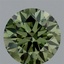 1.28 Ct. Fancy Vivid Green Round Lab Grown Diamond