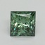 1.07 Ct. Fancy Vivid Pacific Green Princess Lab Grown Diamond