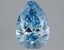 2.43 Ct. Fancy Vivid  Blue Pear Lab Grown Diamond