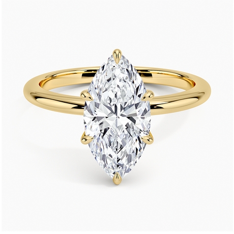 Hidden Halo Solitaire Engagement Ring