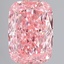 3.01 Ct. Fancy Vivid Pink Cushion Lab Grown Diamond