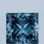 4.01 Ct. Fancy Vivid Blue Princess Lab Grown Diamond