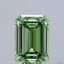 4.13 Ct. Fancy Vivid Green Emerald Lab Grown Diamond