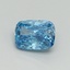 1.11 Ct. Fancy Vivid Blue Cushion Lab Grown Diamond