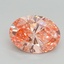 1.70 Ct. Fancy Vivid Pink Oval Lab Grown Diamond