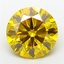 3.59 Ct. Fancy Vivid Yellow Round Lab Grown Diamond