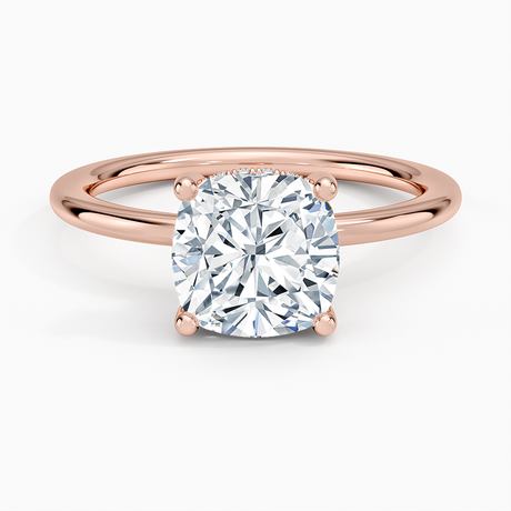 14K Rose Gold Gwen Perfect Fit Hidden Halo Diamond Ring