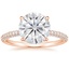 14K Rose Gold Valencia Diamond Ring (1/3 ct. tw.), smalltop view