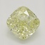 0.71 Ct. Fancy Yellow Cushion Diamond