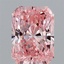 2.05 Ct. Fancy Vivid Pink Radiant Lab Grown Diamond