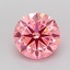 1.00 Ct. Fancy Vivid Pink Round Lab Grown Diamond