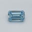 0.30 Ct. Fancy Vivid Malibu Blue Emerald Lab Grown Diamond