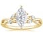 18K Yellow Gold Willow Diamond Ring (1/8 ct. tw.), smalltop view