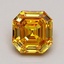 1.70 Ct. Fancy Vivid Orange Yellow Emerald Lab Grown Diamond