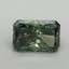 1.20 Ct. Fancy Vivid Pacific Green Radiant Lab Grown Diamond