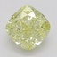 1.08 Ct. Fancy Yellow Cushion Diamond