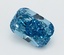 3.26 Ct. Fancy Vivid  Blue Cushion Lab Grown Diamond