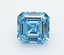 2.1 Ct. Fancy Vivid  Blue Asscher Lab Grown Diamond