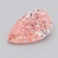 0.51 Ct. Fancy Vivid  Pink Pear Lab Grown Diamond