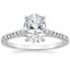 18K White Gold Sonora Diamond Ring, smalltop view