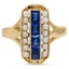 Art Deco Sapphire Vintage Ring