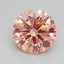 1.72 Ct. Fancy Intense Pink Round Lab Grown Diamond