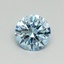 0.51 Ct. Fancy Vivid Blue Round Lab Grown Diamond