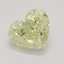 1.11 Ct. Fancy Light Yellow Heart Diamond