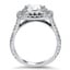 Luxe Double Halo Ring, smallside view