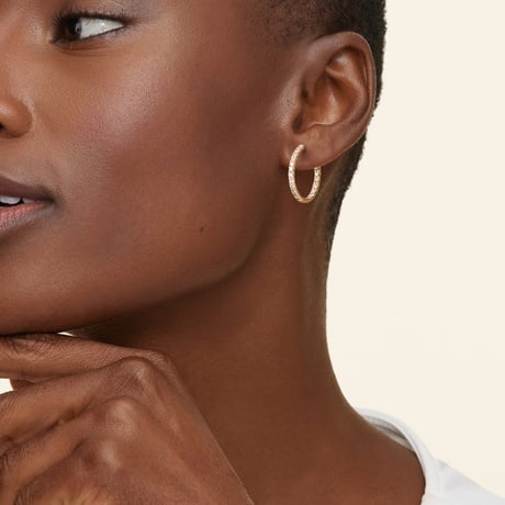 Perfect Hoop Lab Diamond Earrings