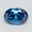 2.00 Ct. Fancy Vivid Blue Oval Lab Grown Diamond