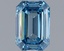 1.28 Ct. Fancy Vivid Blue Emerald Lab Grown Diamond