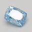 1.05 Ct. Fancy Vivid Blue Cushion Lab Grown Diamond