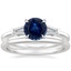 Platinum Symphony Diamond Ring (1/2 ct. tw.) with Petite Comfort Fit Wedding Ring
