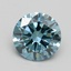 0.92 Ct. Fancy Vivid Blue Round Lab Grown Diamond