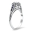 The Adelise Ring, smalltop view on a hand