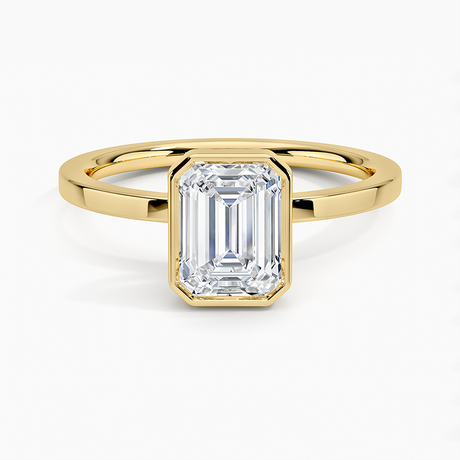 Raised Flush Set Bezel Ring