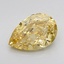 2.04 Ct. Fancy Vivid Yellow Pear Lab Grown Diamond