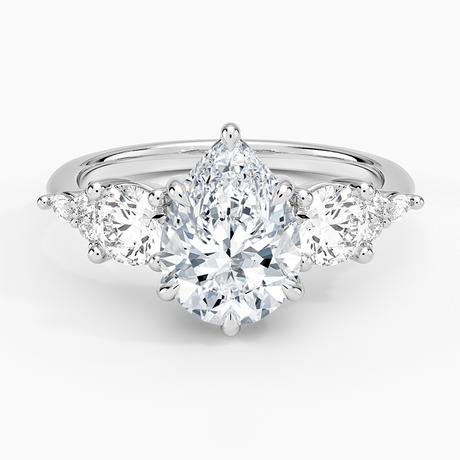 Luxe Nadia Three Stone Diamond Ring