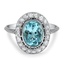 Retro Aquamarine Cocktail Ring